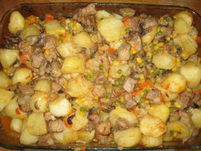 Блюда из картошки и мяса