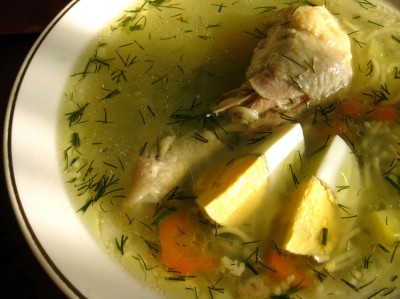 Рецепт легкого супа с курицей