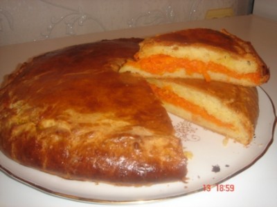Пирог с морковью