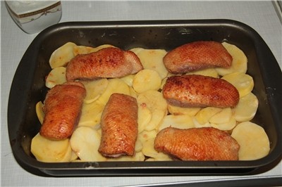 Филе утки, запеченное с картофелем в рукаве - пошаговый рецепт с фото на Готовим дома