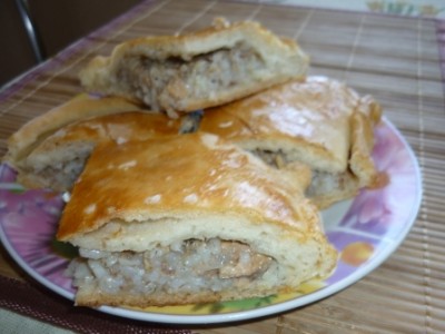 Пирог с сайрой и рисом - пошаговый рецепт с фото на мебель-соня.рф