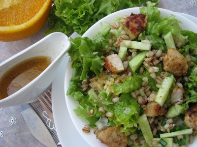 Салат с перловкой - просто, но очень вкусно и сытно