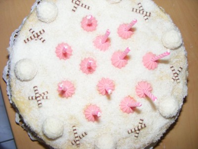 Сливочно-миндальный торт «Рафаэлло»