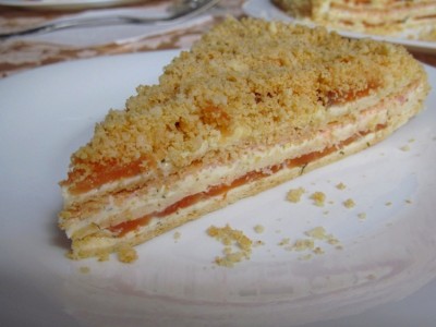 Вариант 2: Быстрый рецепт торта «Наполеон» без выпечки