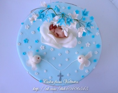 Картинка на торт крещение мальчика