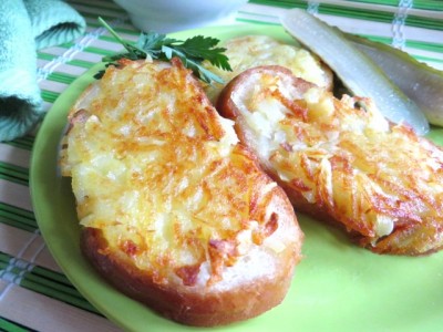 Горячие бутерброды с картошкой на сковороде рецепт с фото пошагово
