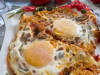 Глазунья с баклажанами