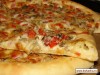 Пицца на белом соусе+грибная пицца+ещё 2 вида соуса