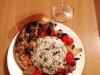 Форель ( семга) с пряностями,черри и луком-шалот