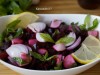 Ливанский свекольный салат, с мятой и гранатовым сиропом