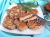 Оладьи из мясного фарша (с разными соусами)