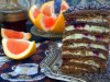 Медовый торт Спартак с малиной