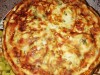 Пирог из лаваша с зеленью, творогом и сулугуни