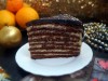 Шоколадно-медовый торт Спартак со сметанно-заварным кремом